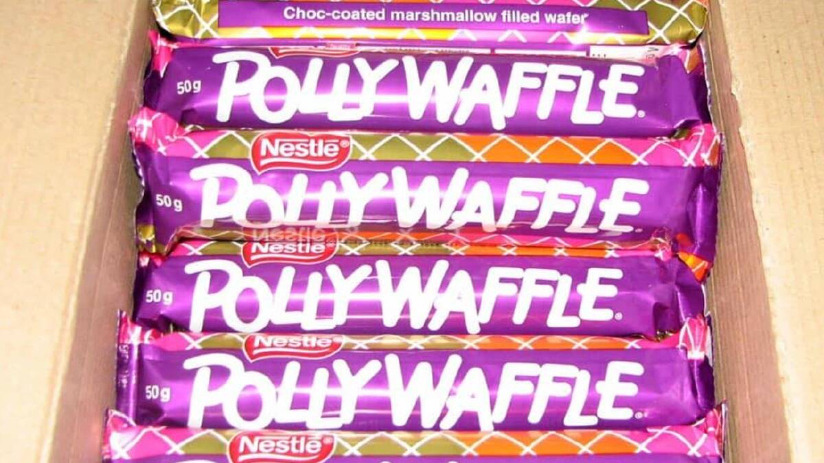 The Polly Waffle was discontinued by Nestle in 2009 before it was sold to Menz Confectionery 10 years later. Picture via Facebook/Bring Back the POLLYWAFFLE