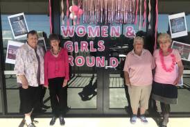 Bendigo Senjuns club founders Glenda Nevinson (left), Alison Campbell, Alison Ferguson and Judy Hasty at HCV's Women and Girl's Round.