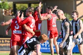 South Bendigo is on the board in the 2024 season after defeating Castlemaine by seven goals at Harry Trot Oval. Picture by Darren Howe