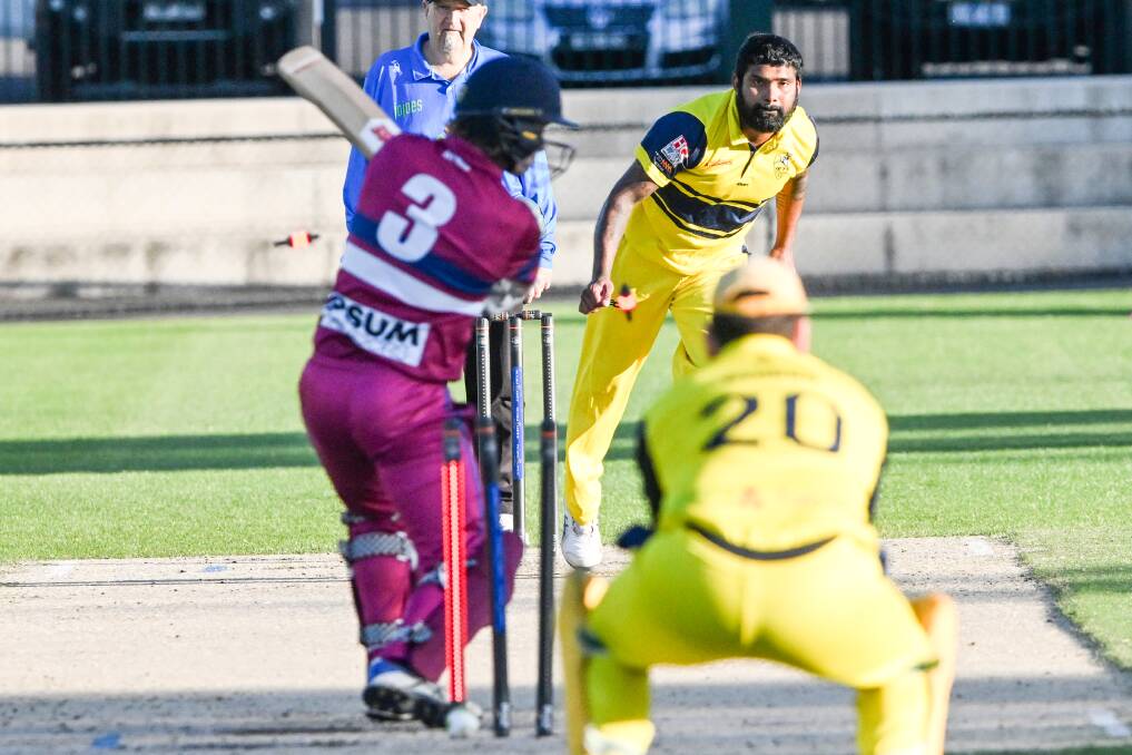 Chathura Damith in action during a T20 against Sandhurst this season: Picture by Darren Howe