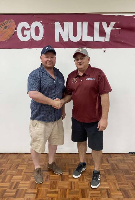 New Nullawil coach Darryl Wilson. Picture by Nullawil Football Netball Club Facebook