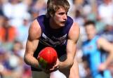 New Nullawil signing Peter Faulks in action during his debut for Fremantle against Carlton in the 2011 AFL season. Picture by GETTY IMAGES / Paul Kane