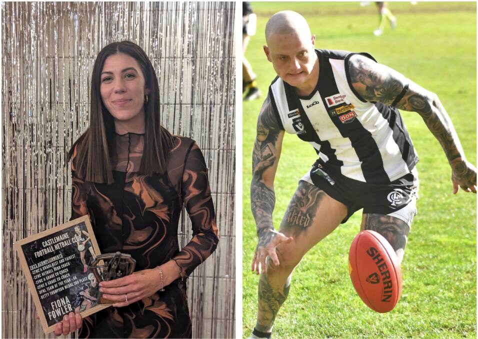 Fiona Fowler and Matthew Filo are the A-grade netball and senior football best and fairest's for Castlemaine in 2023. 