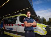 Bendigo paramedic Daine Stephenson he waits an average of two to three hours to transfer a patient into a bed at Bendigo Health. Picture by Darren Howe