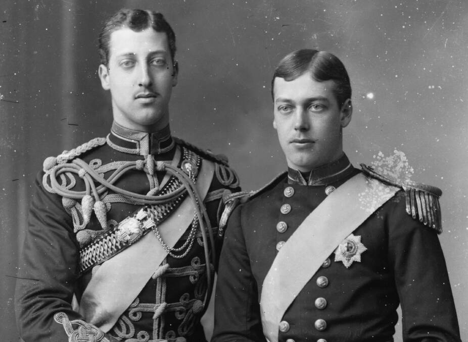 Prince Albert Victor Duke of Clarence and Avondale and his brother King George V in 1885. Photo by W. & D. Downey/Hulton Archive/Getty Images