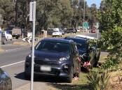 Cars parked in a no standing zone on Inglis Street opposite Red Energy Arena during an event. Picture supplied