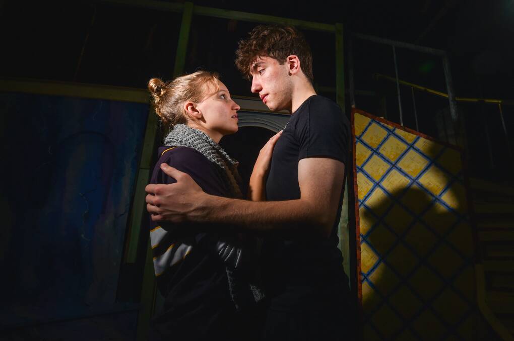 Zoe Cuthbertson and James Forbes are Romeo and Juliet in the Girton Production. Picture by Darren Howe