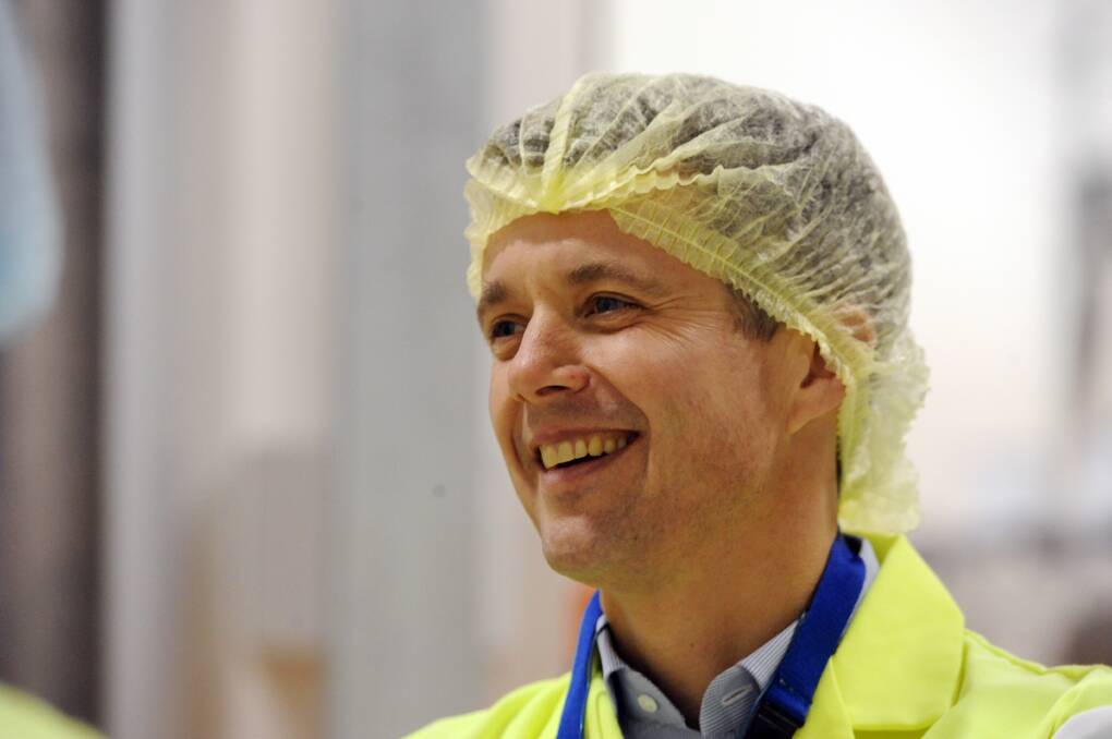 Prince Frederik in a different crown ... a hairnet at Don KR Castlemaine in 2011. Picture by Brendan McCarthy 