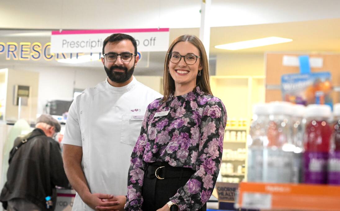 UFS pharmacists Mohamed Bassuny and Susan Randall, Picture by Darren Howe.