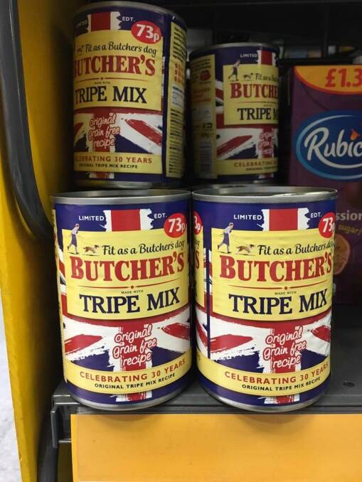 FLAVOUR-FEST: The Butcher's tripe mix (mixed with what we are unsure) in a can conjures up all sorts of memories, none of them good.