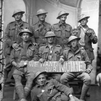 SNAPPED: AIF 2nd Division soldiers, Vignacourt, 1918. Picture: AWM P10550.140 