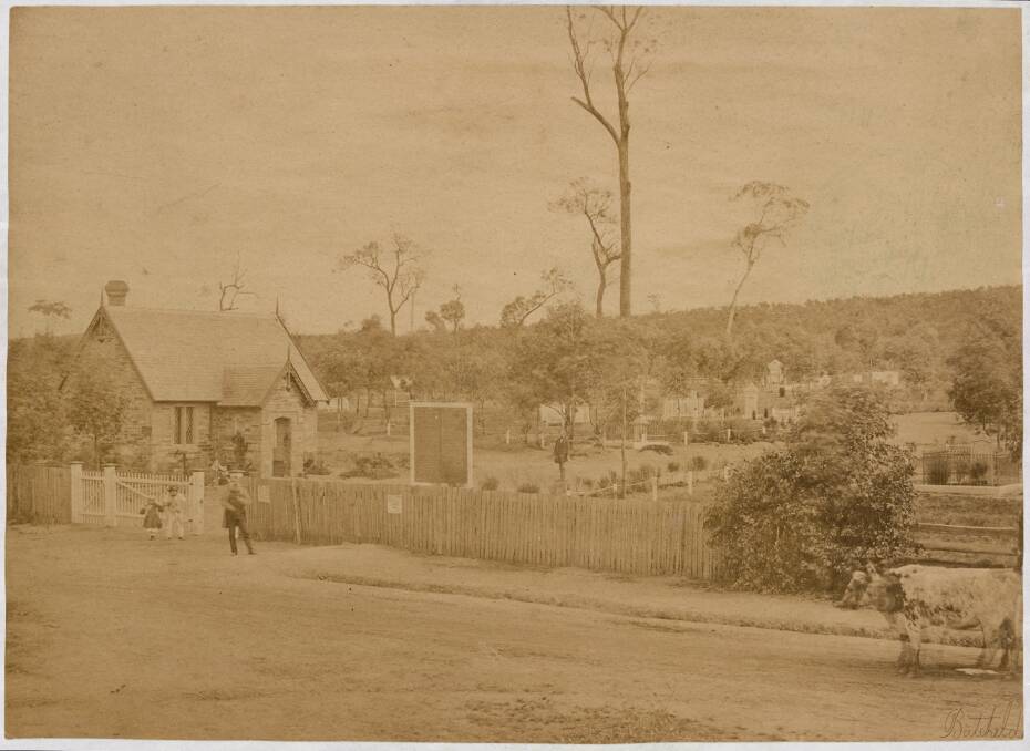 IMMORTALISED: Benjamin Pierce Batchelder's study of the sexton's cottage, Back Creek Cemetery, Carpenter Street, Sandhurst, dated 1861.
