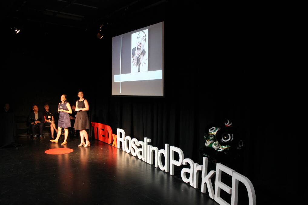 Monique Rohr and Laura Molan share the story of their quest to develop a new approach to teaching at TEDx Rosalind Park ED. Picture: RICHARD ATKINS