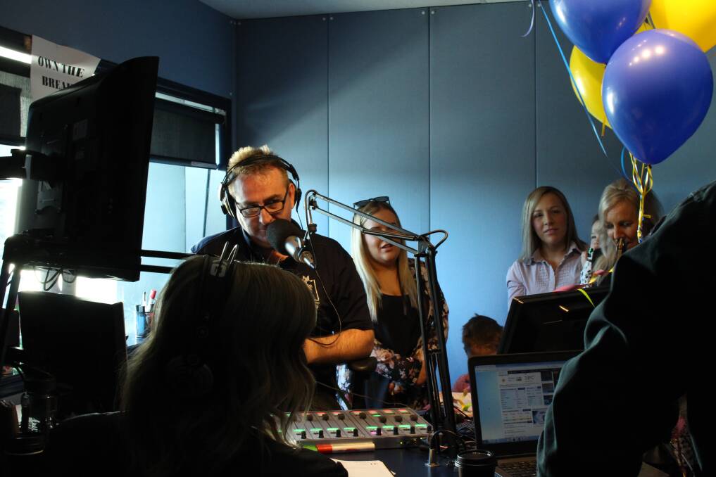 Bendigonians have been waking up with Bryan "Cogho" Coghlan on 3BO FM for the past 15 years, a milestone the radio station celebrated on Friday. Picture: JASON WALLS