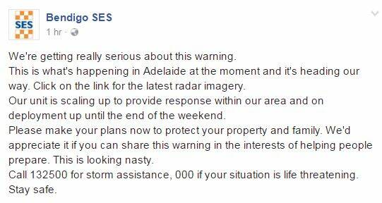 SES ramps up warning as storms lash Adelaide
