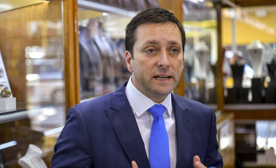 Opposition Leader Matthew Guy plans to take a strategy to deal with population growth to the next election. Photo: Eddie Jim