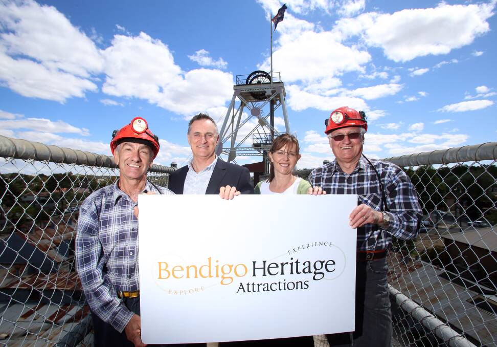 Ken Bice, Ian Hart, Evonne Oxenham and Leon Waddington after the Bendigo Trust's rebranding last year. Picture: GLENN DANIELS