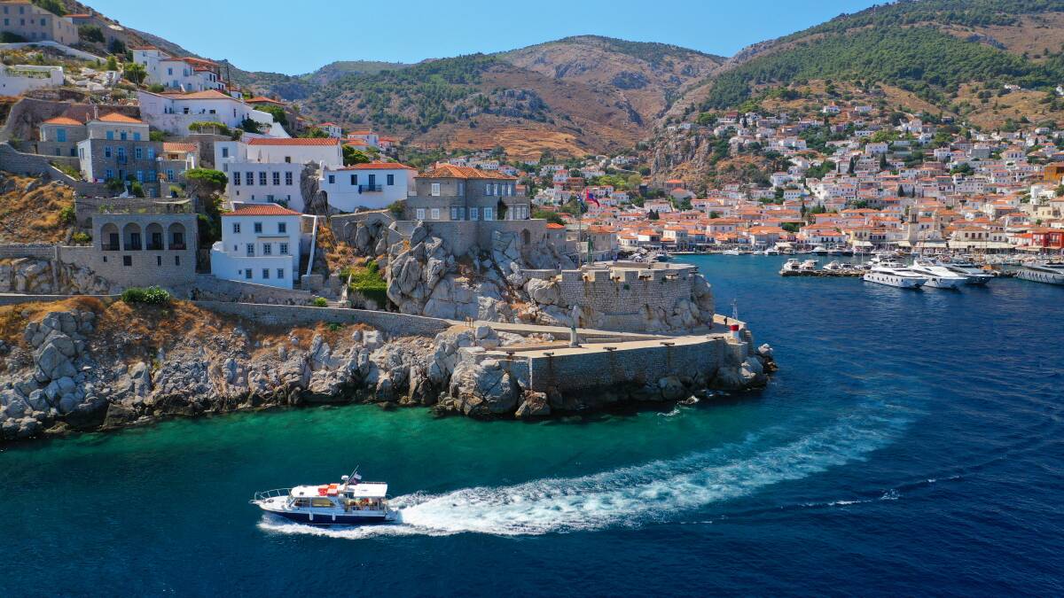 The Greek island of Hydra, where Clift and George Johnston spent a decade before returning to Australia in 1964. Picture: Shutterstock