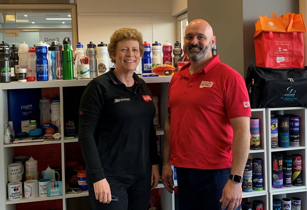CATERING TO ALL: Ad Infinitem Promotion's Janine and Greg Ralph are thrilled with their award nomination. Find Ad Infinitem at Shop 12 Centreway Arcade, Queen Street. 