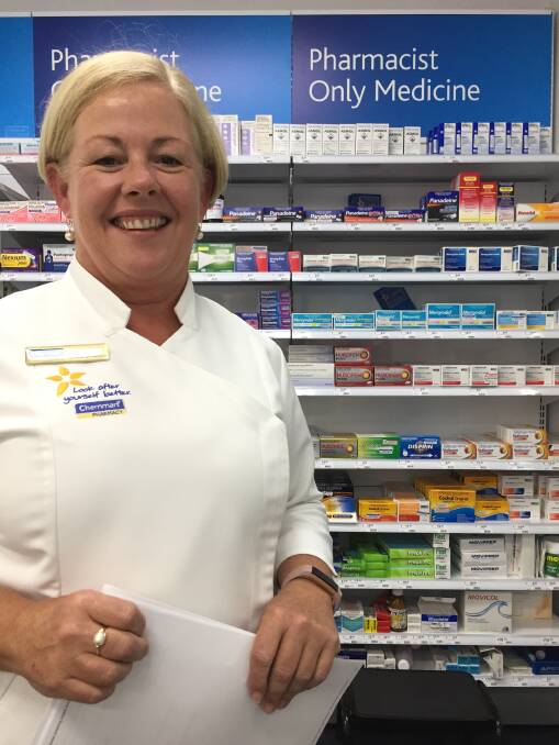 Community support: Pharmacist Judy Plunkett is warning the community about plans to have patients get a prescription from their GP for medicines containing codeine.