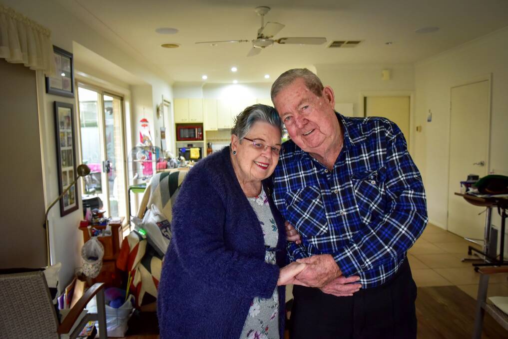 Judith and Don Washington attribute keeping busy and working things out as the secrets to a successful marriage. Picture: BRENDAN McCARTHY
