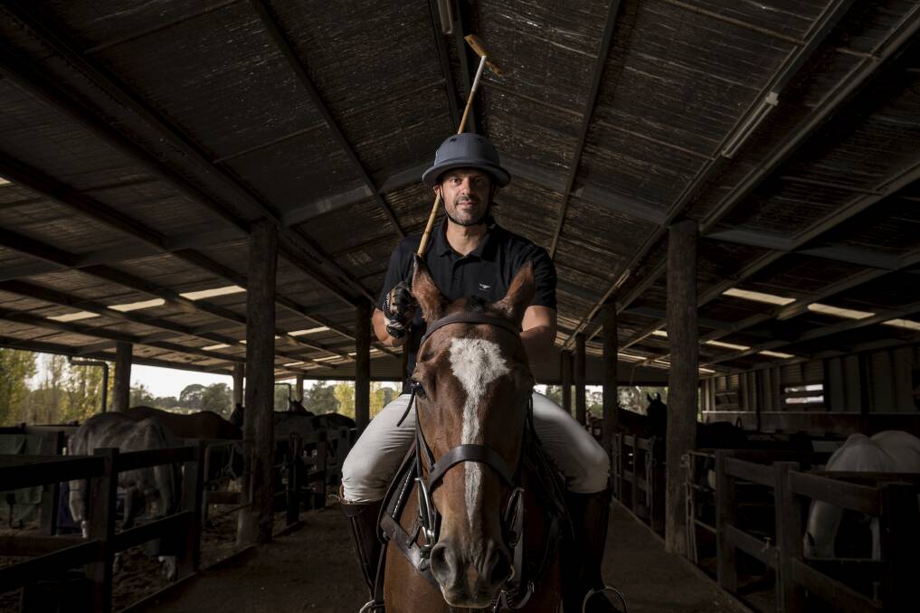 Tolga Kumova will host the polo at his 400-hectare farm near Daylesford. Picture: CHRIS HOPKINS