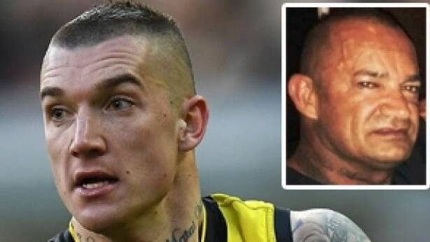 Dustin Martin and his father Shane. 
