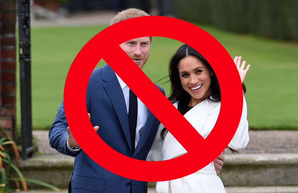 Sorry, Harry and Meghan. Picture: AP
