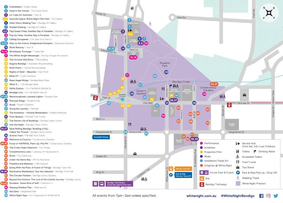 Map of White Night. CLICK the image to download the map or to zoom in.