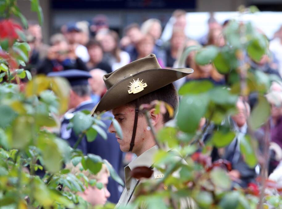 Castlemaine 2017 Anzac Day parade and ceremony. Picture: GLENN DANIELS
