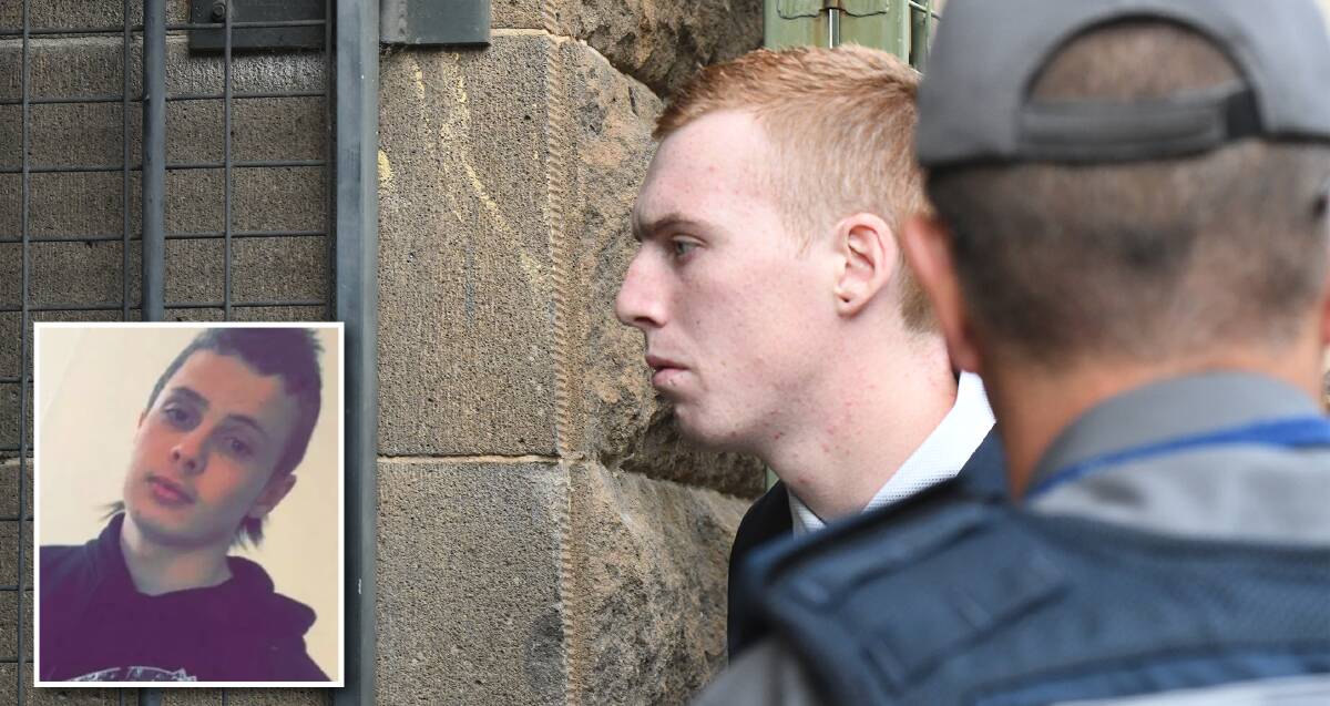 Hayden Coleman, 18, (inset) was fatally stabbed by Odin Gillin, 21, in front of a house on Energetic Street in 2016. Gillin pleaded guilty to manslaughter. Main picture: NONI HYETT