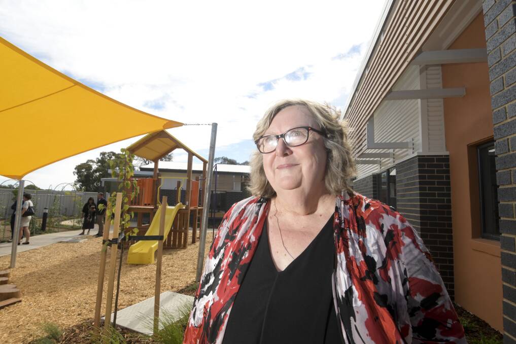 Annie North CEO Julie Oberin's vision for a women's refuge cluster in Bendigo has finally been realised, 15 years after she first had the idea. Picture: NONI HYETT