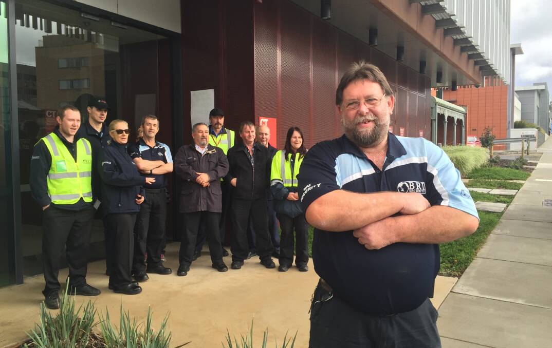 David Hollingworth is taking his employer BRI Security to court, with the support of his colleagues. Picture: ADAM HOLMES