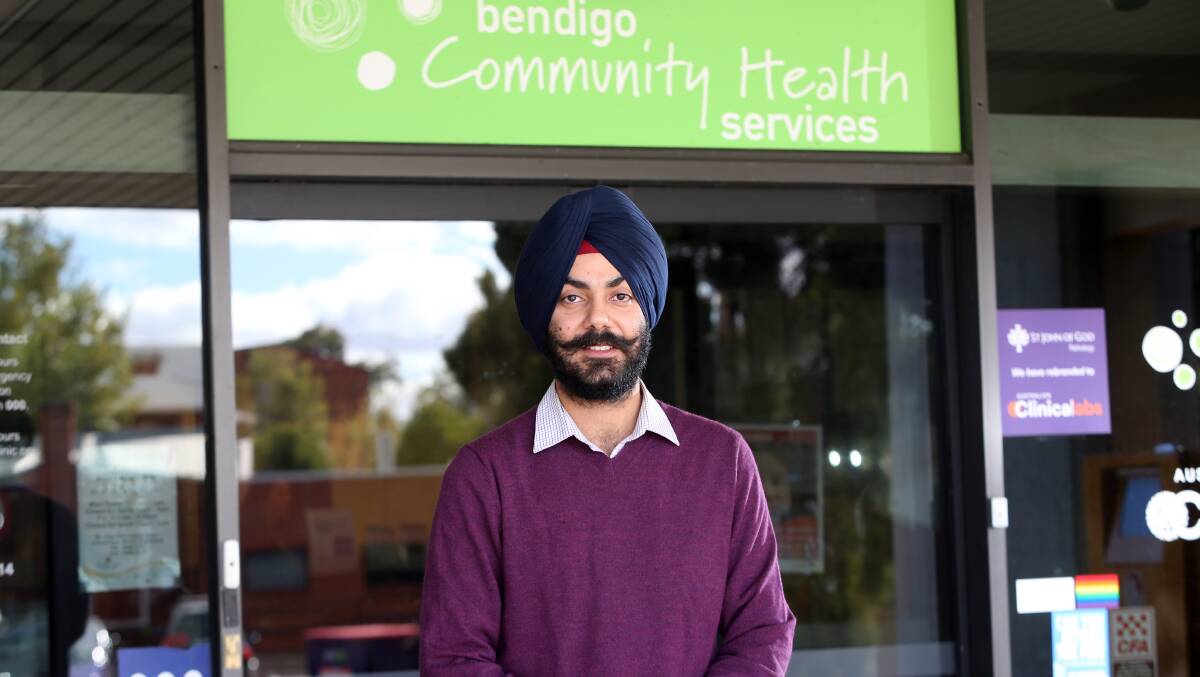Dr Jaskarandip Singh settled down in Bendigo with his wife and child because of the good work-life balance and ease of access to facilities. Picture: GLENN DANIELS