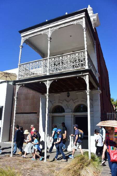 The building where Chinese herbalist James Lamsey was based, complete with replica veranda.