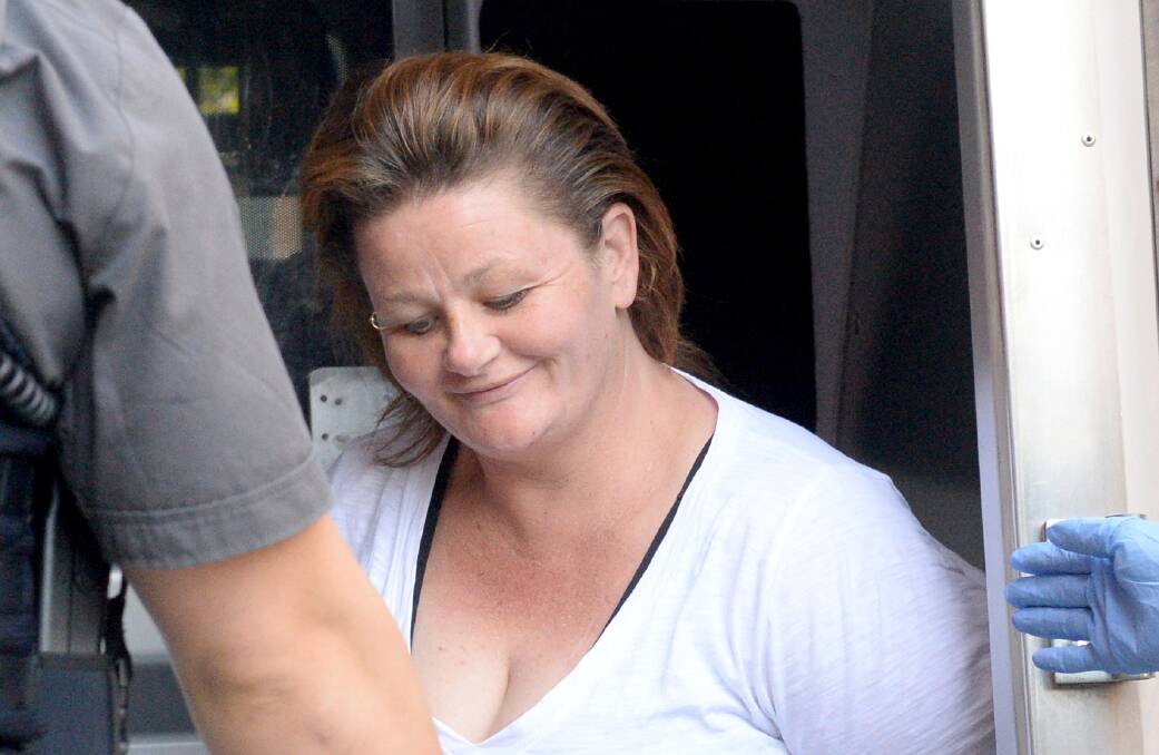 Kate Stone, 40, has been charged with murdering her partner Darren Reid in their Long Gully home last year. Police allege she set him on fire, but Stone claims house intruders were responsible. Picture: DARREN HOWE