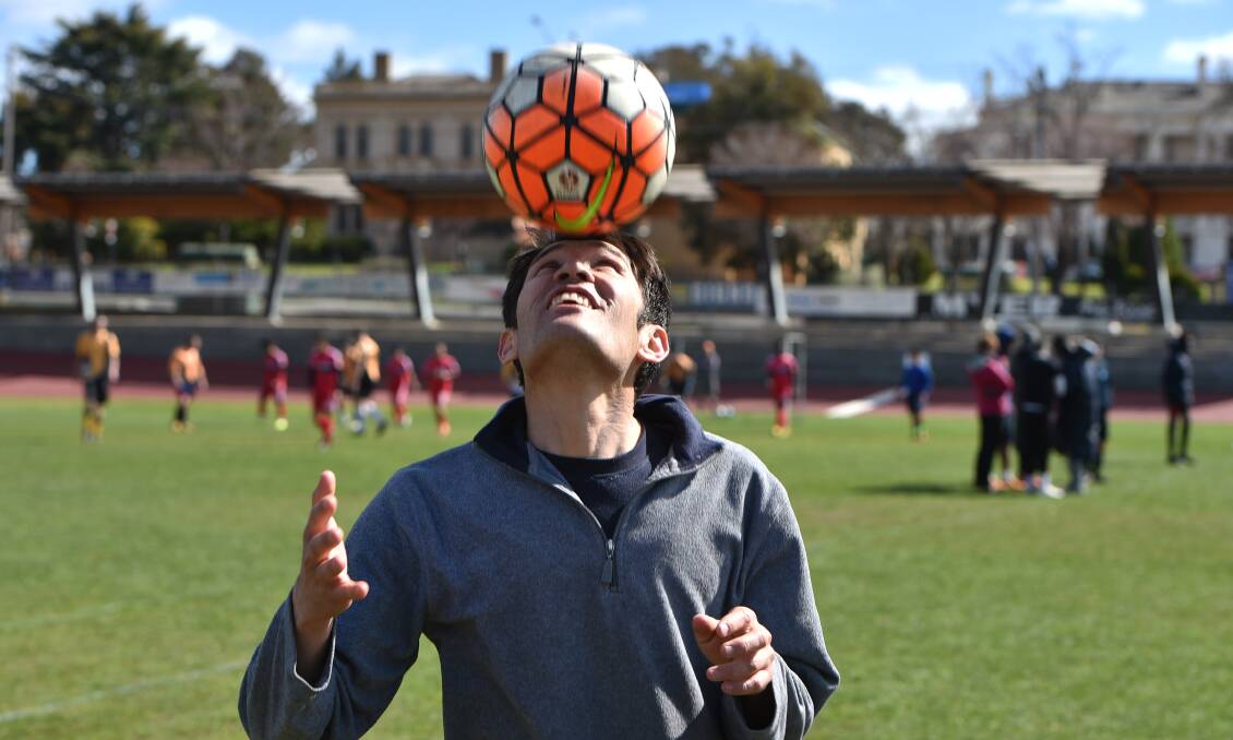 An ankle injury isn't stopping Ramazan from taking part in his passion. Picture: JODIE WIEGARD
