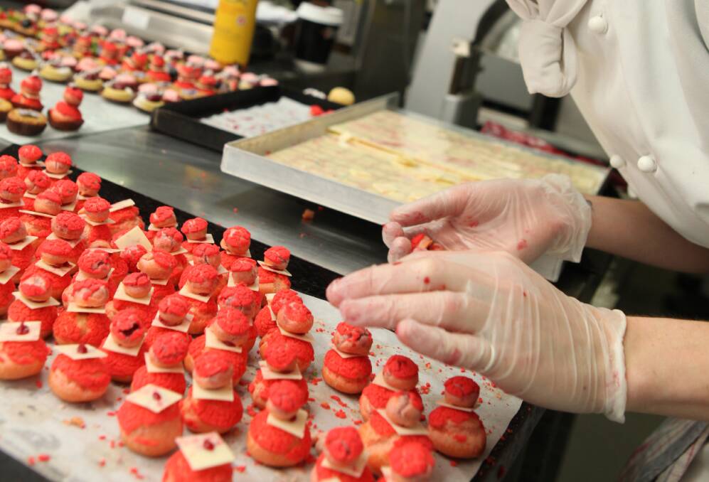 Some petit fours made by students at William Angliss Institute in Melbourne.