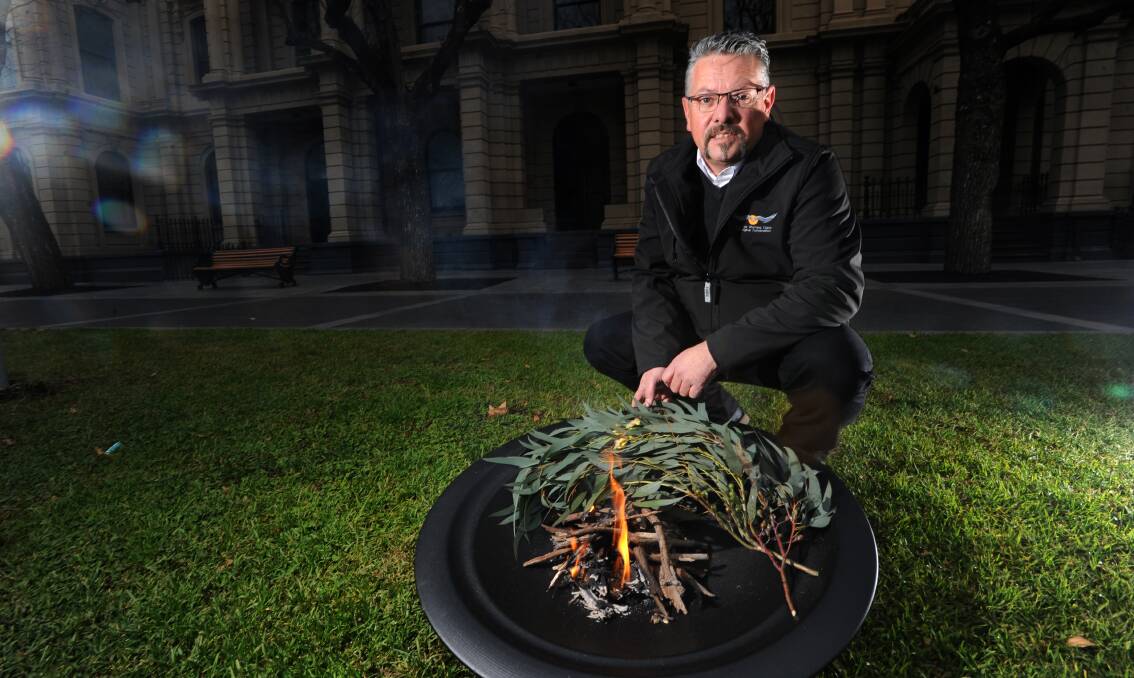 Rodney Carter says South East Australia had unique forms of Indigenous art that are yet to be properly recognised and promoted. Picture: NONI HYETT