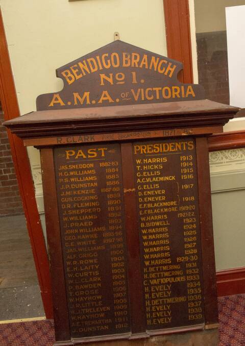 The Bendigo Trades Hall Council plans to restore this honour role of the Bendigo branch of the Amalgamated Mining Association.