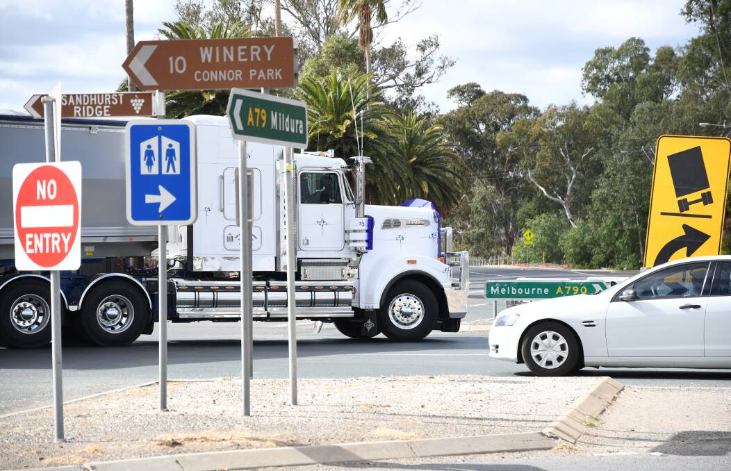 The state government is "looking at" planning for a Marong bypass, but it was not included in a funding announcement on Thursday. Picture: Adam Holmes