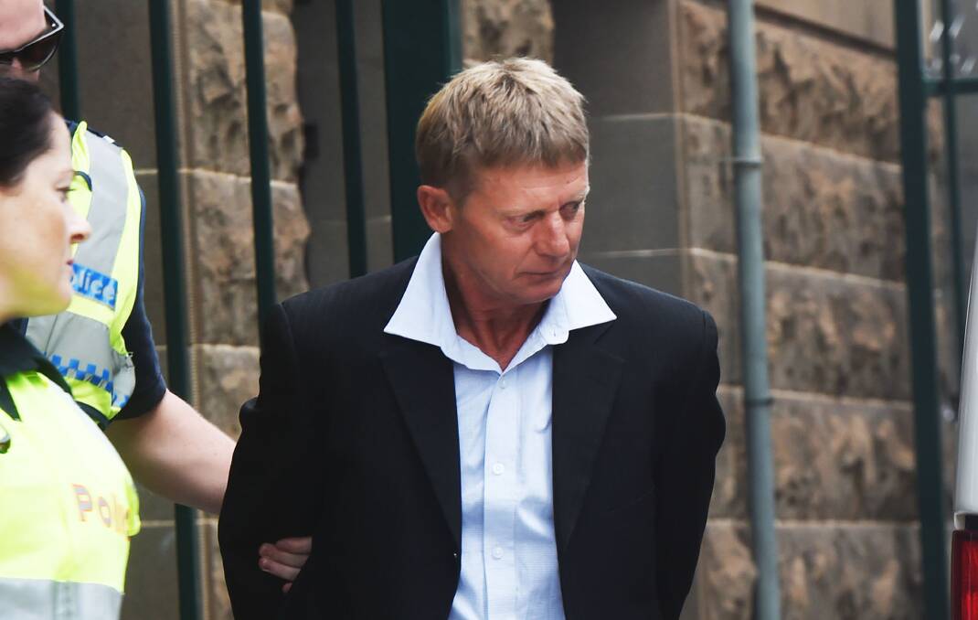 Maxwell Pain leaves the Bendigo Magistrates' Court in March.