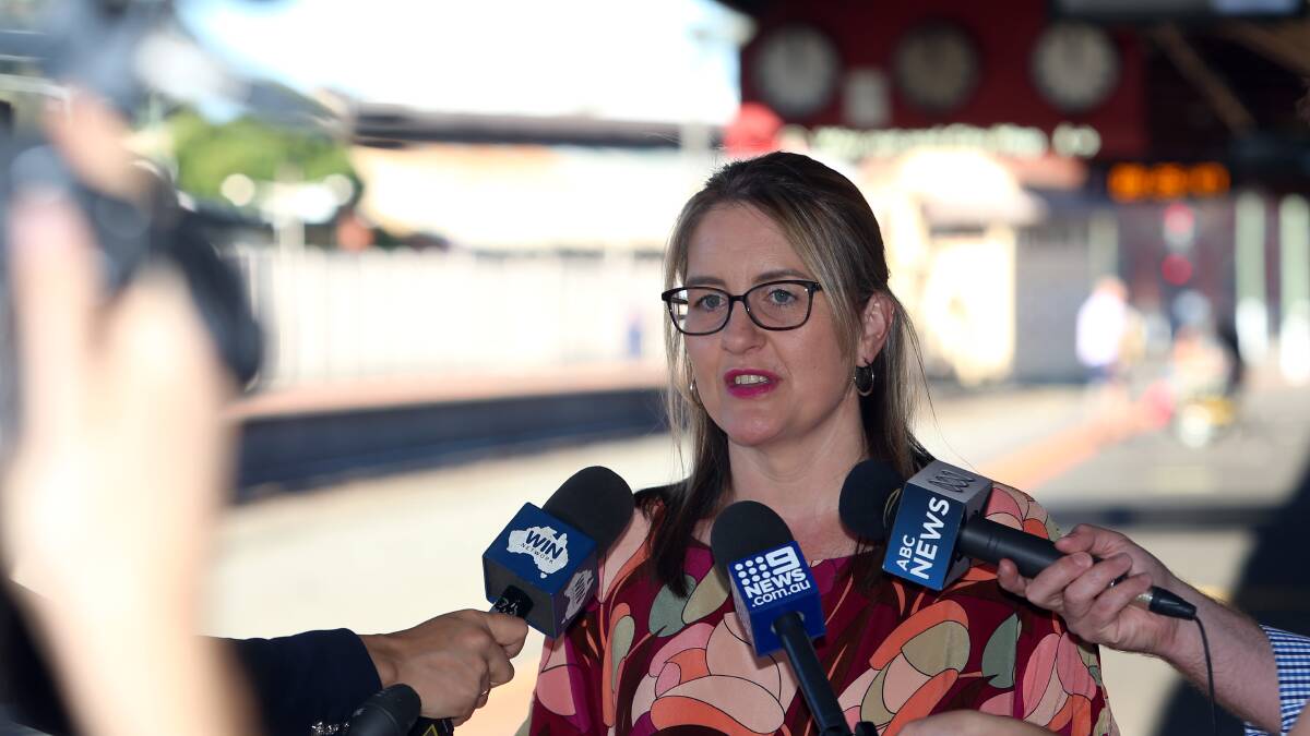 Public transport minister Jacinta Allan says the government's priorities are on the major regional rail lines, not on a Bendigo-Geelong link. Picture: GLENN DANIELS