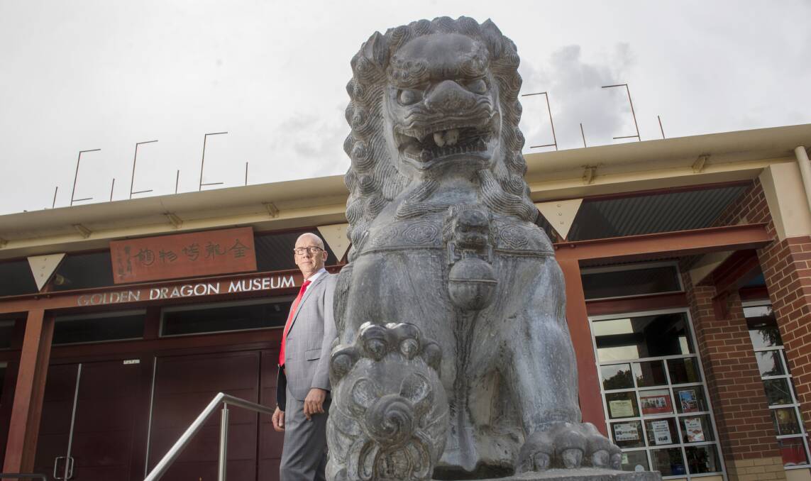 Doug Lougoon says works are needed at the Golden Dragon Museum soon as it approaches capacity. Picture: DARREN HOWE