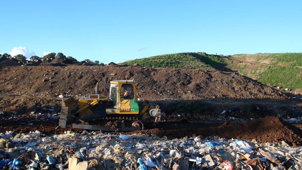 Eaglehawk landfill is approaching capacity, and attracts an increased EPA levy as the state government seeks to reduce councils' reliance on landfill. Picture: GLENN DANIELS