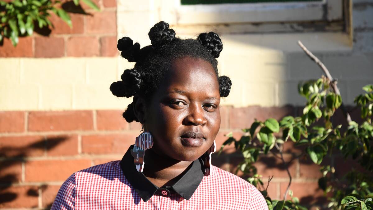 Atong Thon, 26, brought together South Sudanese women in Bendigo as part of the White Nile community group. Picture: ADAM HOLMES