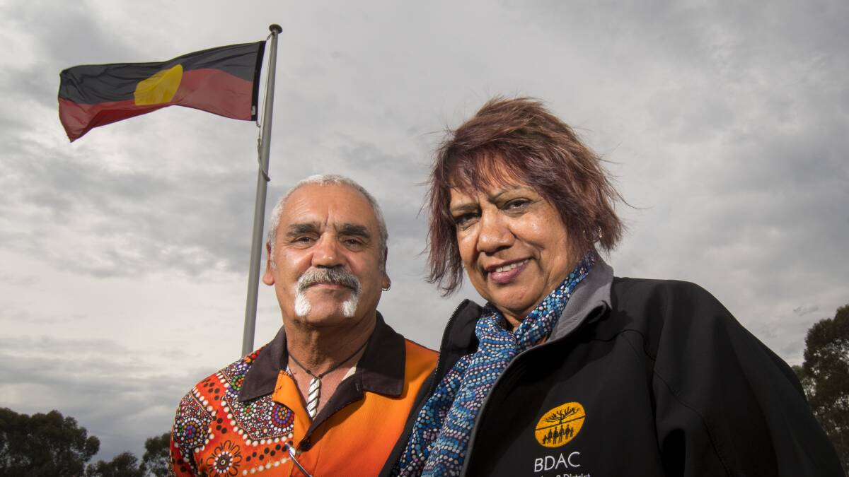 Uncles Charlie Knight and Aunty Iris Bysouth. Picture: DARREN HOWE