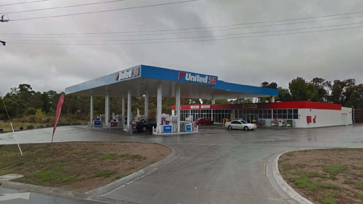 The attendant fled to a safe room when two men allegedly attempted an armed hold up of the United Petrol station on Marong Road. Picture: Google Maps