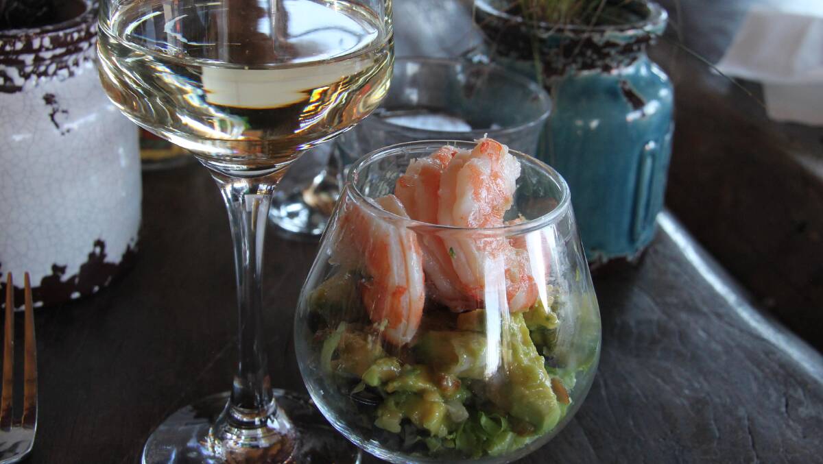 Not your average prawn cocktail … a fine start to lunch.