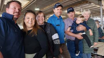 LOOKING TO BUY: Four generations of the Heggie family came to Bairnsdale. They were looking to buy cattle.
